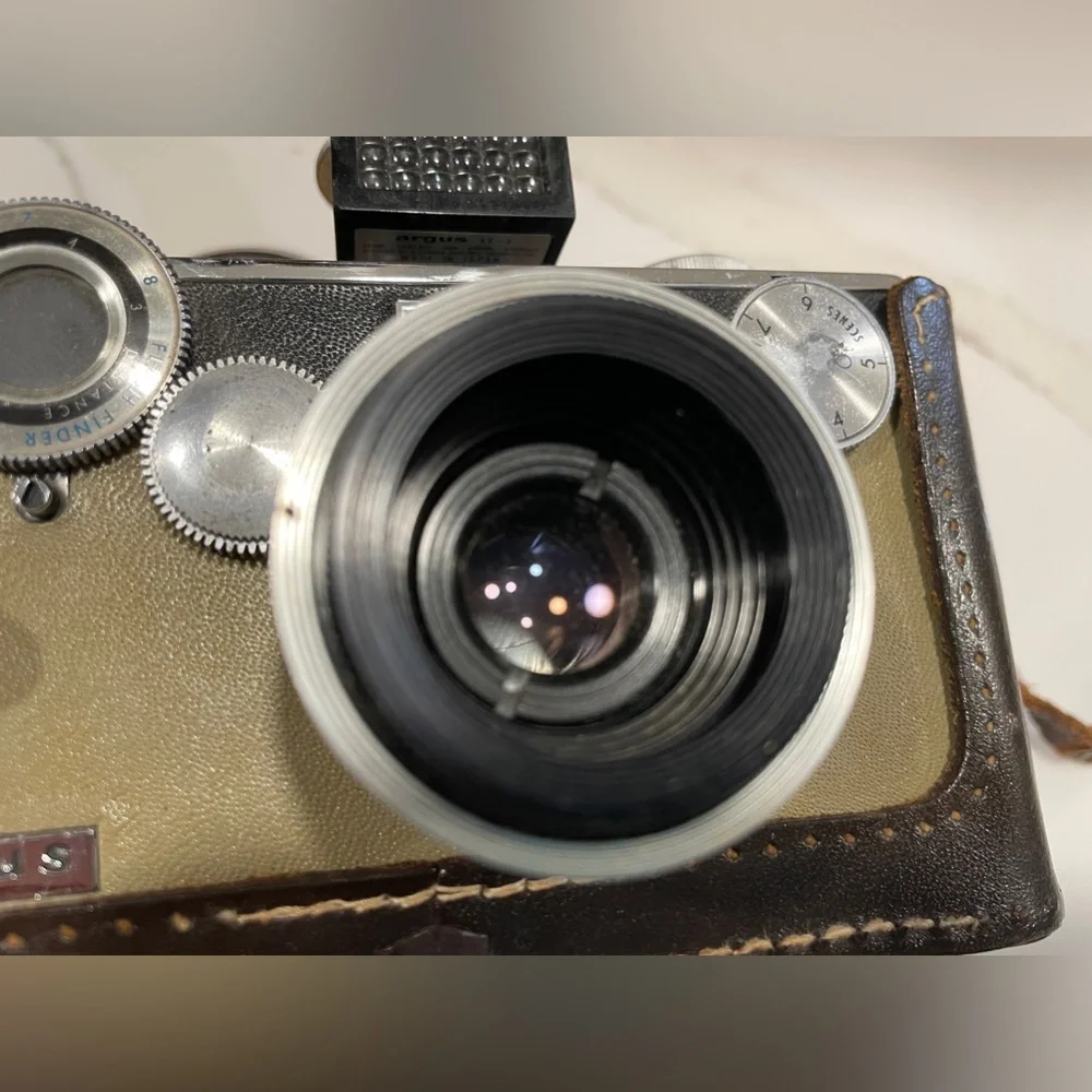 Argus Vintage C3 Tan 35mm F3.5 Camera Not Tested